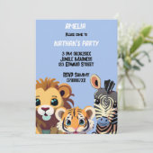 野獣パーソナライズされた誕生日パーティー 招待状 (スタンド正面)