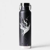 野獣ヘロン鳥類印象派芸術 ウォーターボトル (正面)