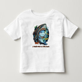 野獣マスクの優しいサメ トドラーTシャツ