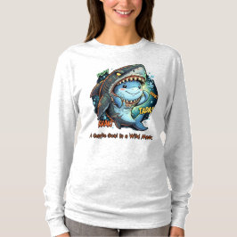 野獣マスクの優しいサメ Tシャツ