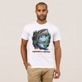野獣マスクの優しい心 キュートなサメ Tシャツ (正面フル)