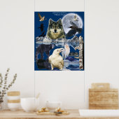 野獣モンタージュアートポスター ポスター (キッチン)