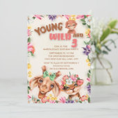 野獣ヤングワイルドスリーガールの誕生日 招待状 (スタンド正面)