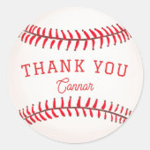 野球ありがとう ラウンドシール (正面)