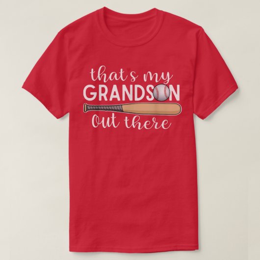 野球おばあちゃんゲームの孫 Tシャツ (デザイン正面)
