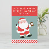 野球おもしろいのクリスマスホリデーカード シーズンカード (スタンド正面)