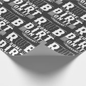野球おもしろいのボールに泥をこする ラッピングペーパー (角)