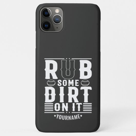 野球おもしろいのボールに泥をこする Case-Mate iPhoneケース (裏面)