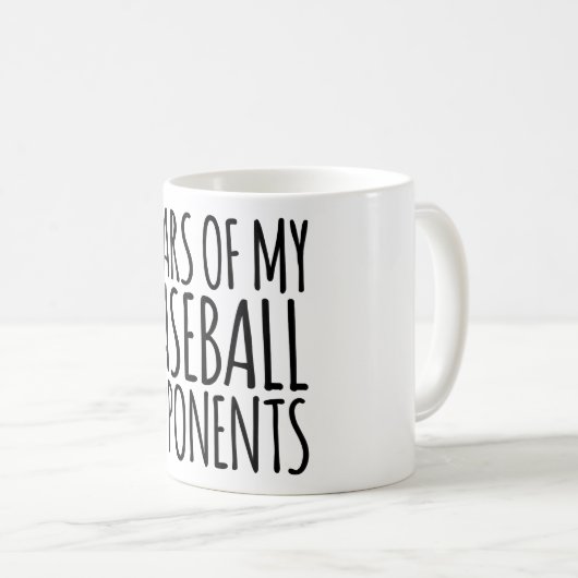 野球おもしろいの対戦相手の涙 コーヒーマグカップ (正面右)