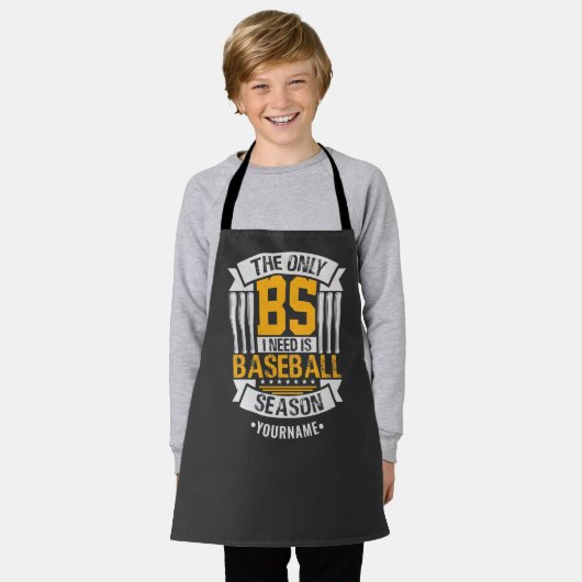 野球おもしろいの皮肉 エプロン (着用した状態)
