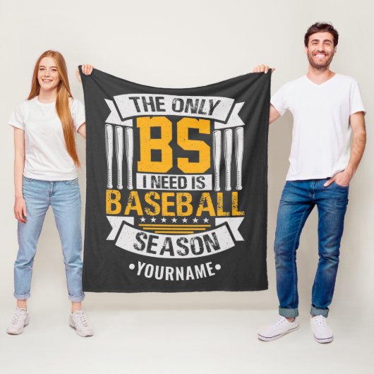 野球おもしろいの皮肉 フリースブランケット (インサイチュ)