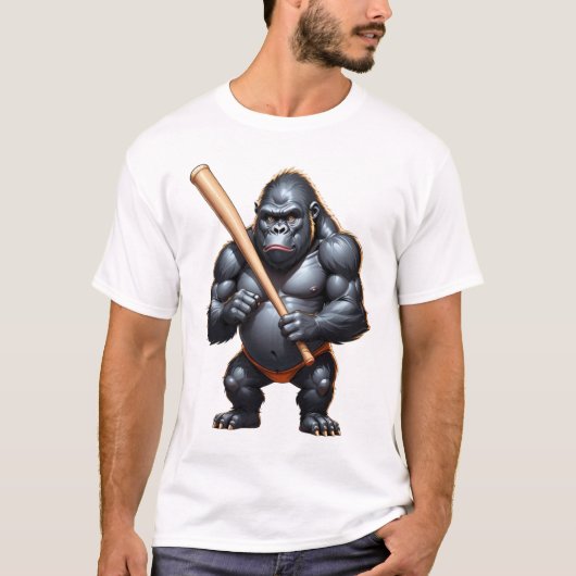 野球おもしろいのtシャツ tシャツ (正面)