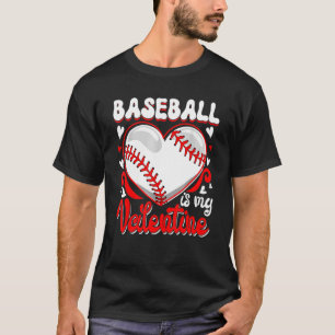 野球おもしろいは私のバレンタインデー Tシャツ
