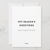 野球おもしろいクリスマスカード シーズンカード (裏面)