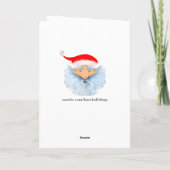 野球おもしろいクリスマスホリデーカード シーズンカード (裏面)