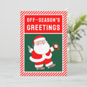 野球おもしろいクリスマス シーズンカード (スタンド正面)
