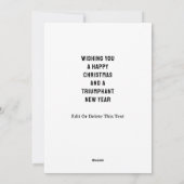 野球おもしろいクリスマス シーズンカード (裏面)