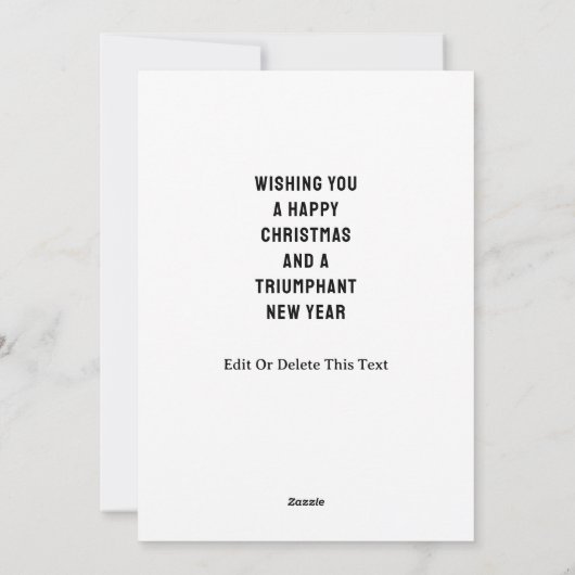 野球おもしろいクリスマス シーズンカード (裏面)