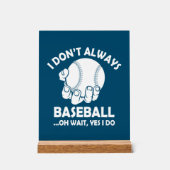 野球おもしろいスポーツのワードアート アクリルサイン (正面)