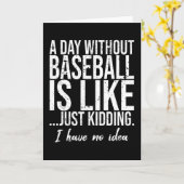 野球おもしろいスポーツアイディア カード (黄色い花)