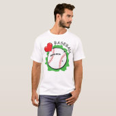 野球おもしろいデザイン Tシャツ (正面フル)
