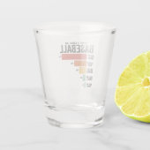 野球おもしろいレトロで負ける野球スポーツ ショットグラス (裏面)