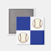 野球おもしろい写真テンプレート マグネット (正面/裏面)