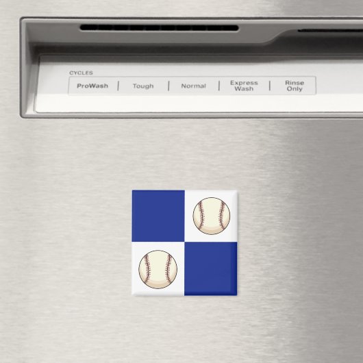 野球おもしろい写真テンプレート マグネット (インサイチュ (食洗機))