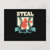 野球おもしろい捕手スポーツ選手アスリート ポストカード (正面)