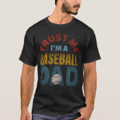 野球おやじですから信じてください Tシャツ (正面)