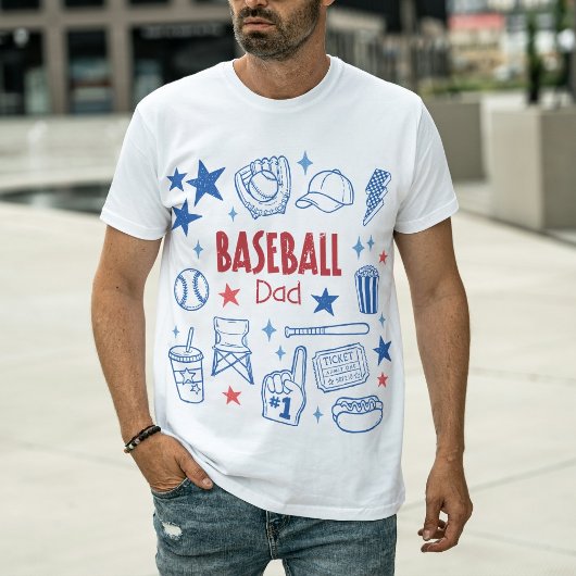 野球おやじのレトロゲームデイ アイコン Tシャツ