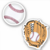 野球および野球グローブ シール (正面)
