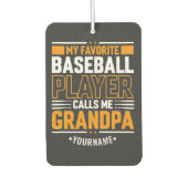 野球お気に入りの選手がおじいちゃんと呼ぶ カーエアーフレッシュナー (正面)