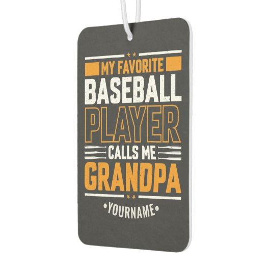 野球お気に入りの選手がおじいちゃんと呼ぶ カーエアーフレッシュナー (左)