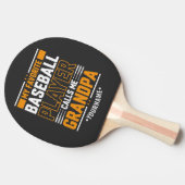 野球お気に入りの選手がおじいちゃんと呼ぶ 卓球ラケット (横)