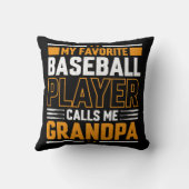 野球お気に入りの選手がおじいちゃんを呼ぶ クッション (裏面)
