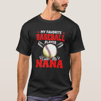 野球お気に入りの選手が私をナナマザーズと呼ぶ Tシャツ