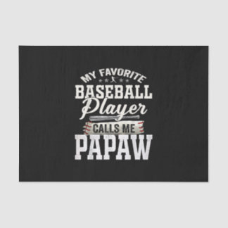 野球お気に入りの選手が私をPapawと呼ぶ 薄葉紙