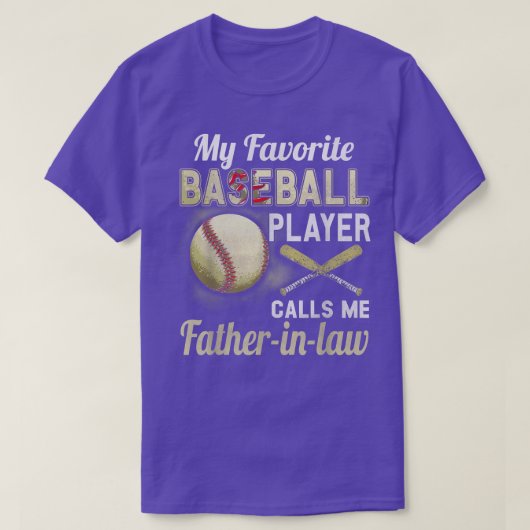 野球お気に入りの選手が義理のFと呼ぶ Tシャツ (デザイン正面)
