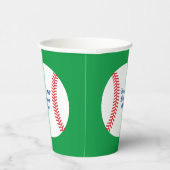 野球かわいいスポーツキッズバースデーパーティー紙クー 紙コップ (右)