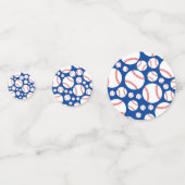 野球かわいいスポーツ1歳の誕生日パーティー コンフェッティ (裏面)