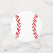 野球かわいいスポーツ1歳の誕生日パーティー コンフェッティ (スモール正面)