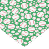 野球かわいいスポーツ1歳の誕生日パーティー テーブルクロス (アングル)