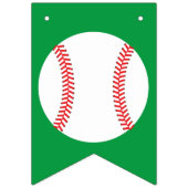 野球かわいいスポーツ1歳の誕生日パーティー バンティングフラッグ (第1の旗)