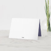 野球かわいいブルネット男の子バースデーパーティー サンキューカード (裏面)