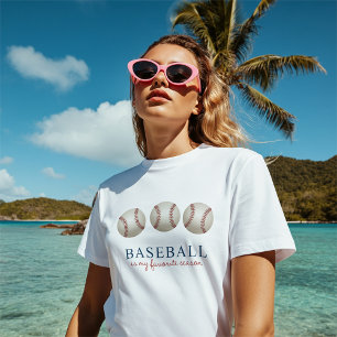 野球が一番好きな季節だ Tシャツ