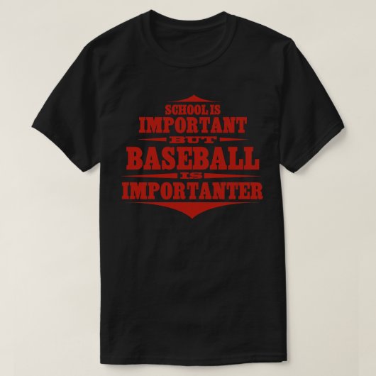 野球が大事 Tシャツ (デザイン正面)