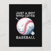 野球が大好きな少年 エンクロージャーカード (正面)