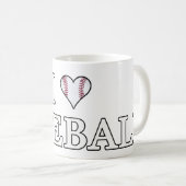 野球が大好き コーヒーマグカップ (正面右)