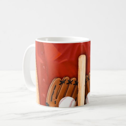 野球が大好き コーヒーマグカップ (正面左)
